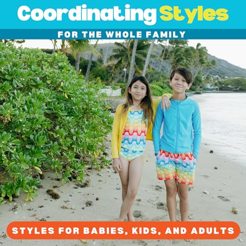 Image of SwimZip UPF 50+ Long Sleeve Rash Guard for Boys' and Girls' - Baby, Toddler, Kids