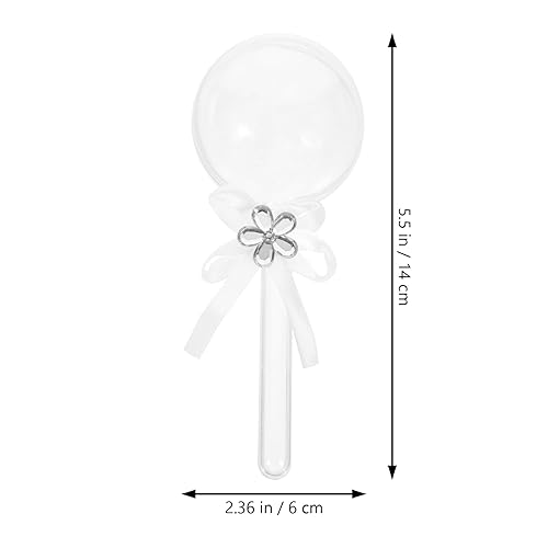 Miniatura 8 de 12 cajas de caramelo de acrílico sonajero rellenables con cinta de plástico para dulces, regalos de ducha para fiesta de revelación de género,