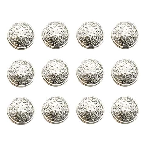 Healifty 30pcs Botones de Metal Vintage para Coser Ropa Cover