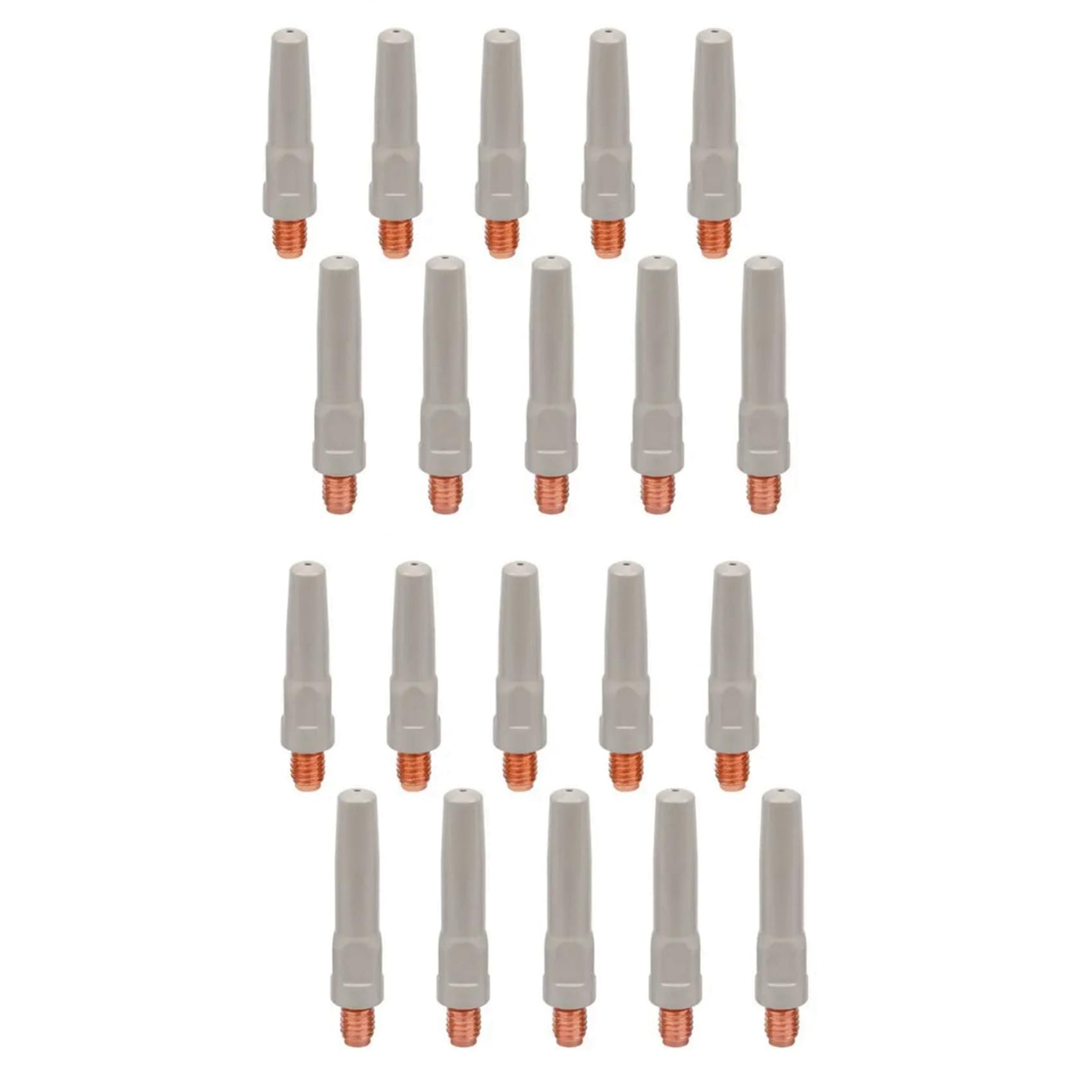 Ctrlzs 20Pcs Anti-Welding Slag Welding Wire Feeding Tips Coated Welding Torch Nozzle Mig Welding Tool Consumables 8.8X40x1.0mm