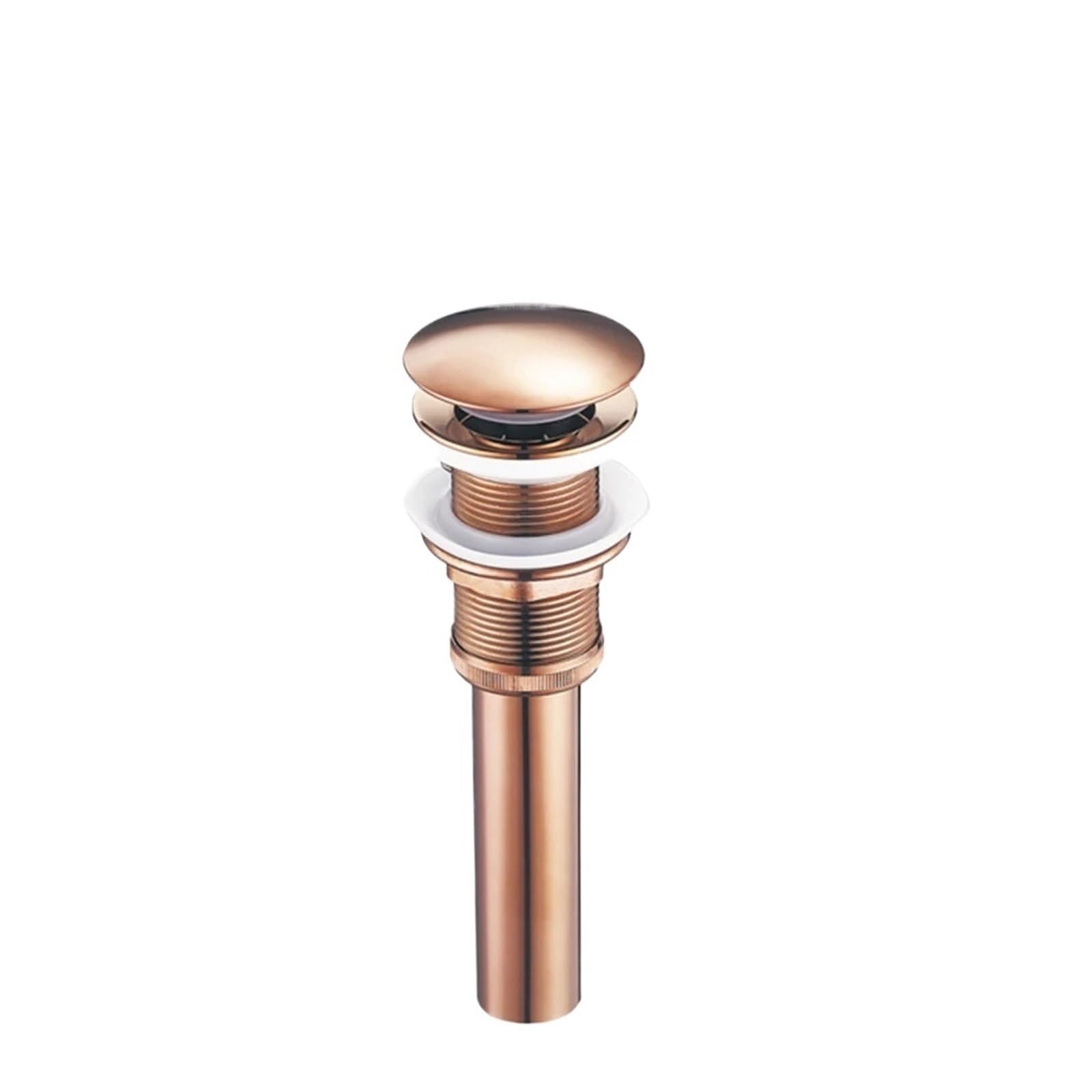 Pop Up Clack, Pop Up Sink Plug Replacement Brass Bathroom Basin Drain Valve Bounce Filter Multicolor(Rose No Overflow)