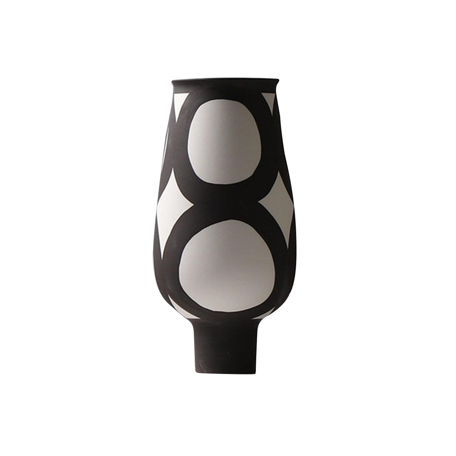 Nzzkoides P1 Large Art Ceramic Vase, Creative Decorative Vase, Ornament For Living Room, Bedroom, Restaurant, Hotel, Farmhouse, Villa, Irregular Shape(Size:15.5 * 15.5 * 32Cm,Color:p1)