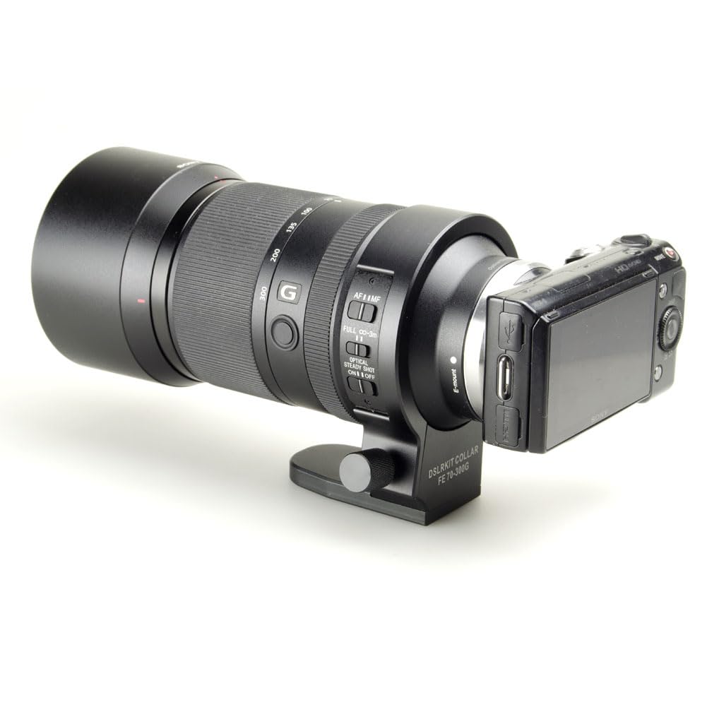 Anello Per Treppiede Per Sony FE 70-300mm F/4.5-5.6 G OSS - In Alluminio, Nero - Foto 6