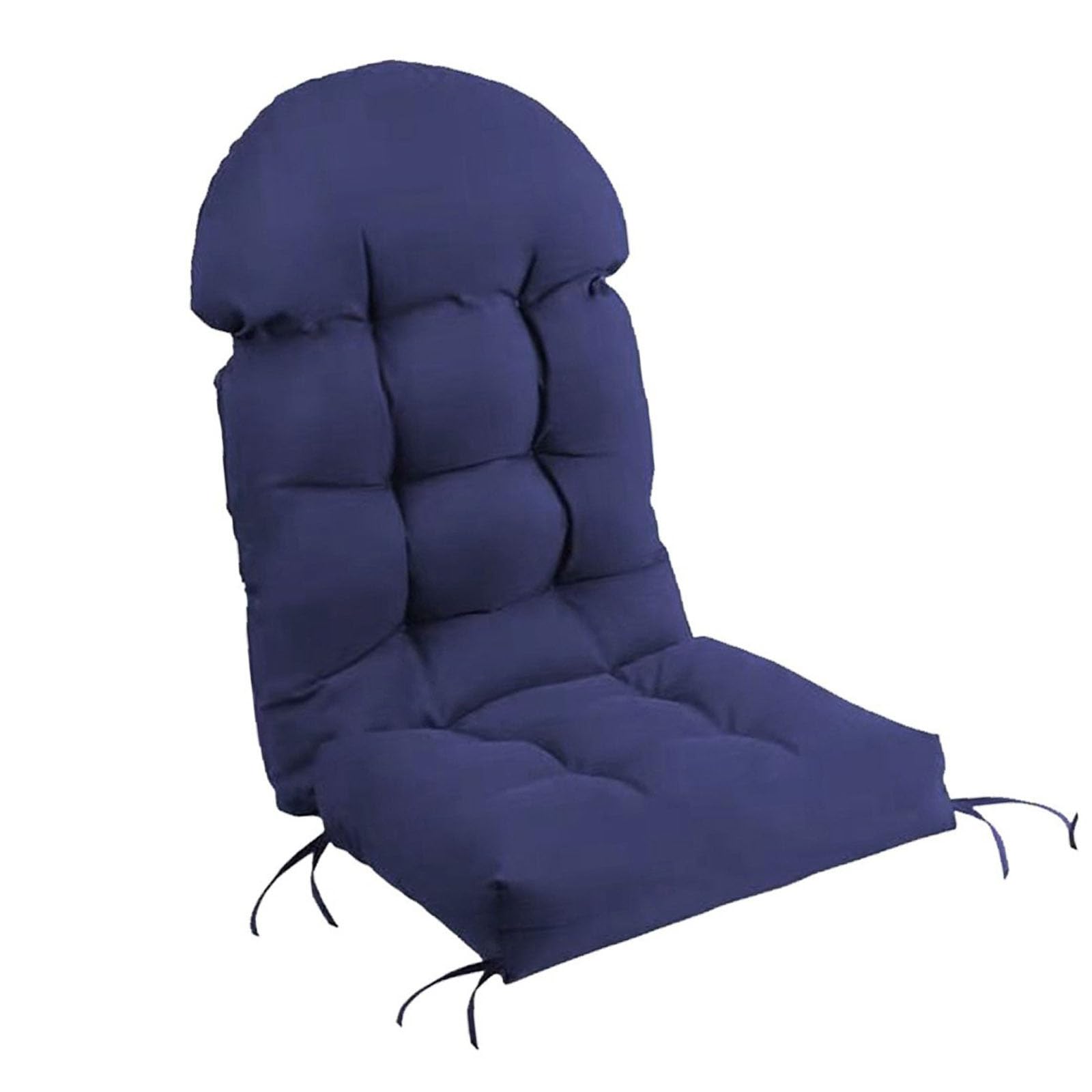 High Back Adirondack Chair Cushion, Waterproof Rocking Chair Cushion, Patio Cushions for Outdoor Furniture,Navy Blue