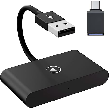 Wireless CarPlay Adapter for iPhone Carplay Adapter, Carplay Wireless Converts Wired CarPlay to Wireless 5GHz WiFi Automatically Connect for iPhone iOS 10+ with 2017+ Cars (CarPlay 1)