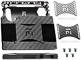 Minimalist Mens Wallet with Cash Strap and Multitool - Carbon Fiber Slim Wallet/RFID Credit Card Holder - Thin Front Pocket Wallets for Men, Smart Tactical Wallet Style, With Aluminum Engraving Plate