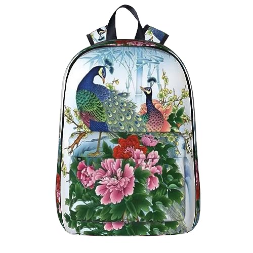 Sac à dos imperméable papillon et pierre - Tissu léger et décontracté