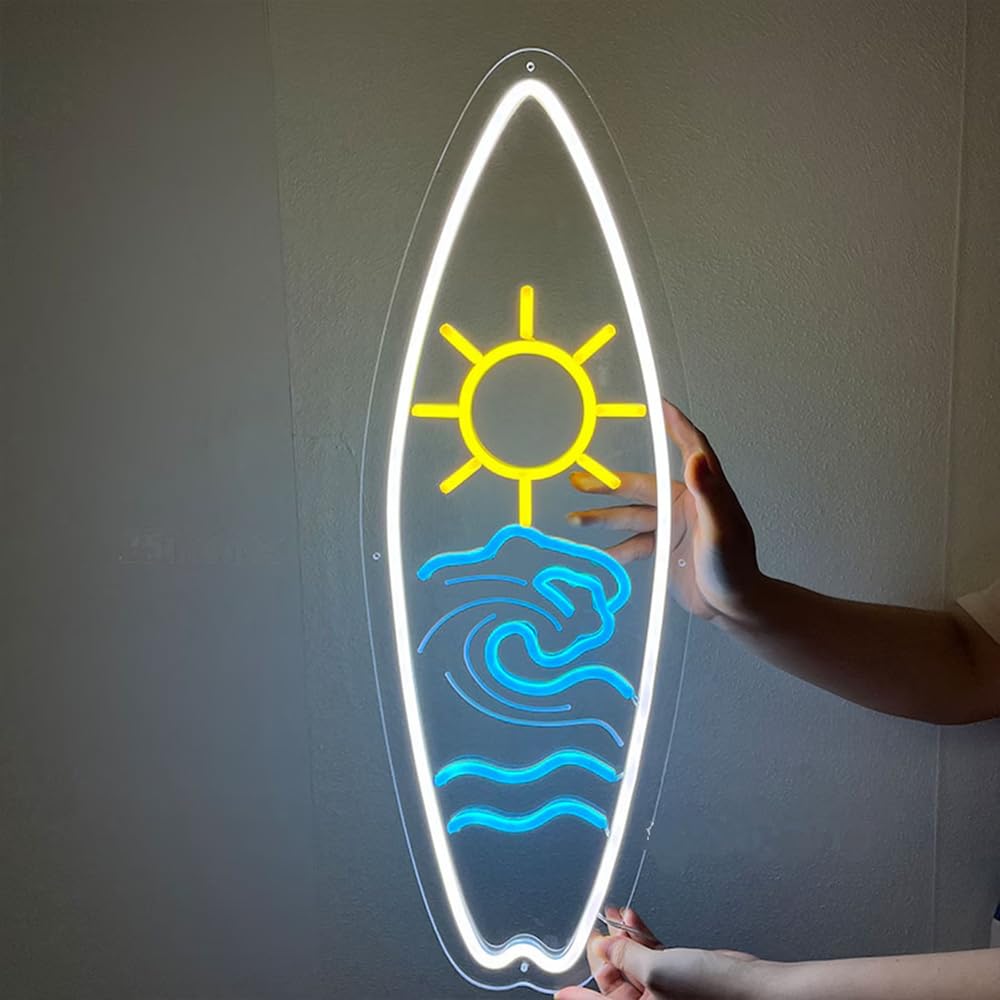 Amazon.co.jp: サーフボードLEDネオンサイン、サーファーへのギフト