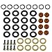 Upgrade Fuel Injector Seal Kits Include O-rings, Pintle Caps, Seal Spacers and Filter Baskets Universal Repair Set Assembly Replaces 0280150962 [8 Set]