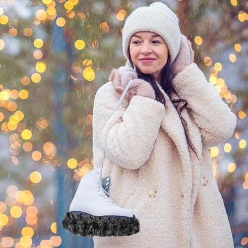 image for lasuroa Ice Skate Blade Covers and Towel, Ice Skating Guard Fuzzy Blad