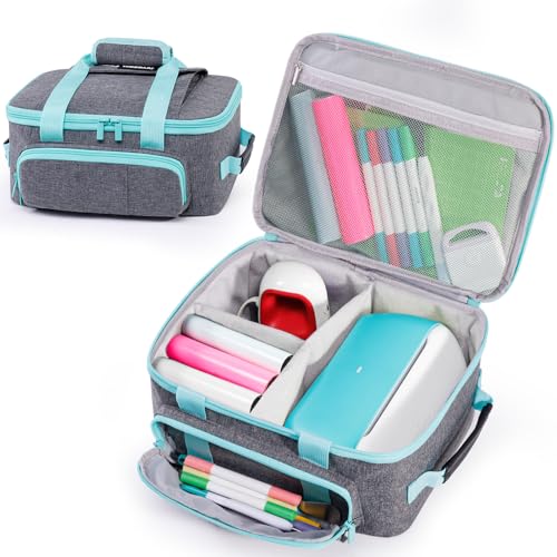 Carrying Case for Cricutt Joy Portable Craft Storage Bag Organizer with Pockets for Tools and Accessories