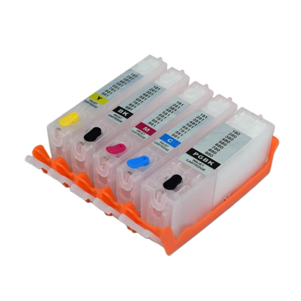 Cartouche encre rechargeable PGI 280 CLI 281 compatible TS702 TR7520 TR8520 - 2