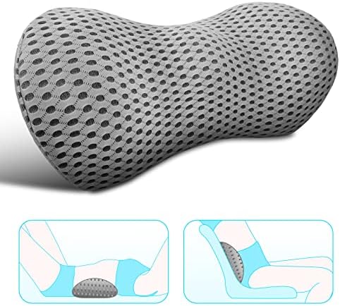 Lumbar Support Pillow - Memory Foam Lumbar Pillow for Low Back Pain Relief, Ergonomic Streamline Lumbar Pillow for Car Seat, Office Chair, Recliner and Bed