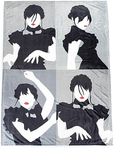 Jay Franco Wednesday Addams Dancing Queen Silk Touch Throw – 50 x 70 inches – Super Soft Fleece Bedding