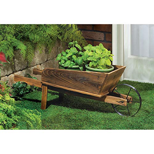 Home Locomotion 10013843 Country Flower Cart Planter