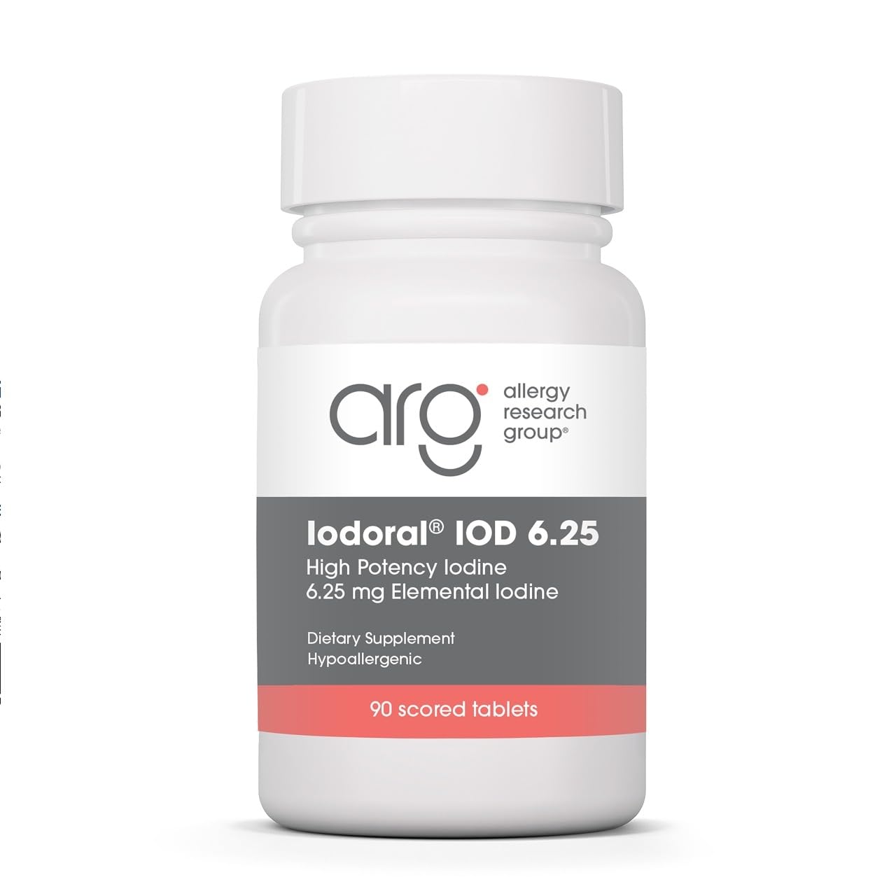 ARG Optimox Iodoral Iodine 6.25 mg Thyroid, 90 Tablets