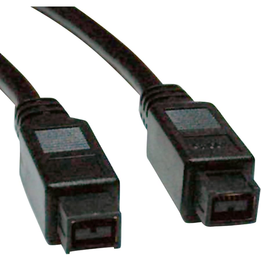 Tripp Lite by Eaton F015-010 FireWire 800 Cable 9-Pin to 9-Pin 10 ft, 800Mbps High-Speed IEEE 1394b Black for Hard Drives Camcorders Scanners Cloud Care Pre-Configured Bundle Eligible (10 Pack)
