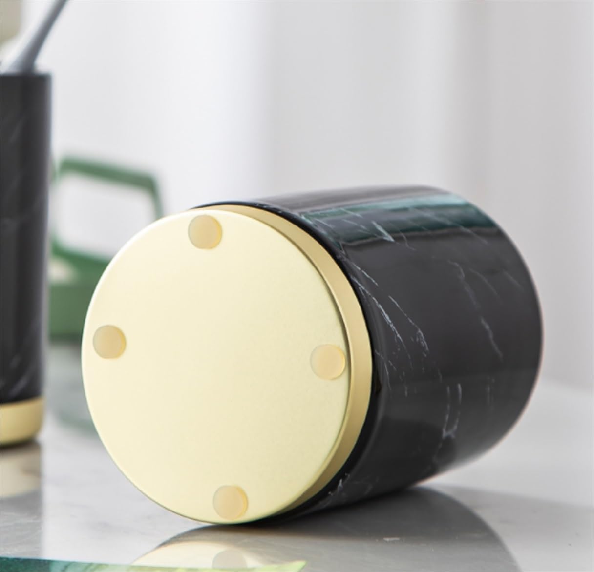 Dispensador Jabón Set Juego De Accesorios De Baño De 5 Piezas Incluye Dispensador De Jabón, Cepillo De Dientes, Soporte para Pasta De Dientes, Jabonera Y Vaso Baño Accesorios