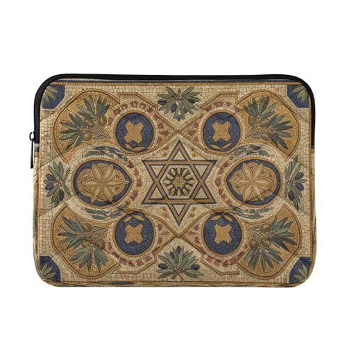 Ewusp Funda protectora para portátil de 40 x 30 x 2 cm con estampado étnico, impermeable, a prueba de golpes, bolsa de transporte para ordenador portátil