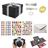 Caja Explosiva Sorpresa de 5 Capas para Regalos DIY, Caja Creativa de Gran Tamaño para Dulces, Fotos y Detalles Especiales en Celebraciones