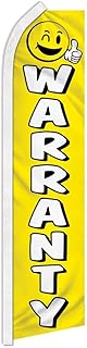 Warranty Swooper Feather Advertising Flag - Perfect for Car Lots, Dealerships, Appliance Stores
