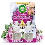 Air Wick Plug in Diffuser Twin Refill, Cosy Cottage Frosted Roses & Snowberry, Pack 1 x 19ml, Long Lasting Fragrance, Lasts up to 200 days, Plug in Air freshener - Image 1