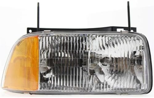 Headlight Headlamp Assembly Composite Clear Lens with Corner Light Passenger Right Side For GMC Jimmy 1995 1996 1997 - GM2503133
