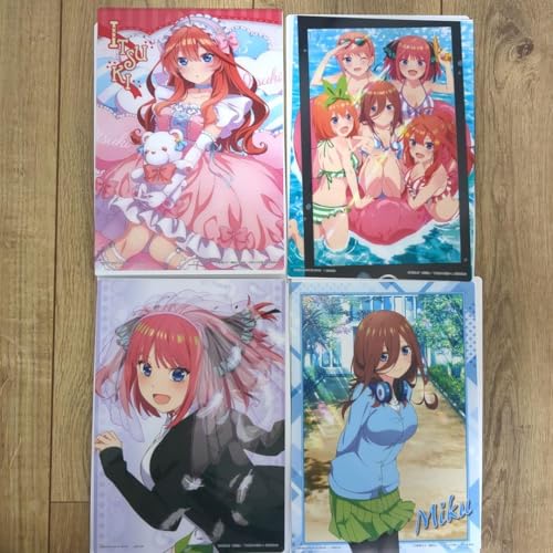 五等分の花嫁 クリアポスターコレクション 二乃 三玖 五月 水着 4点セット