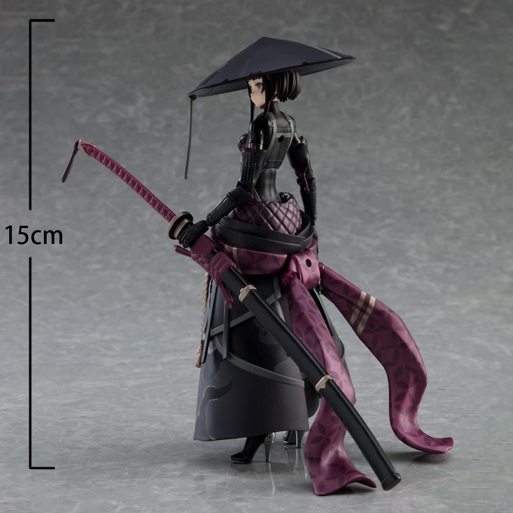 Zhongkaihua Ronin Figurine articulée en PVC avec accessoires pour changer de visage, objet de collection, décoration de bureau, 15 cm