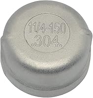 Vista 11 de 1-1/2 "1.5" Cap,NPT hembra roscada de tubería fundida,Acero inoxidable 304