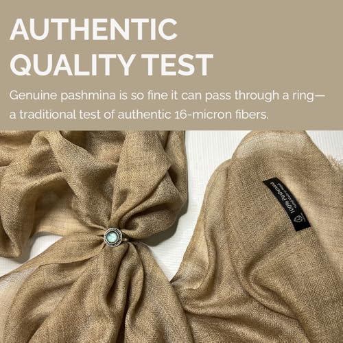 NPIA Certified 100% Cashmere Pashmina Shawl Wrap for Women from Nepal- Lightweight Soft Scarf for Evening Dresses Weddings2