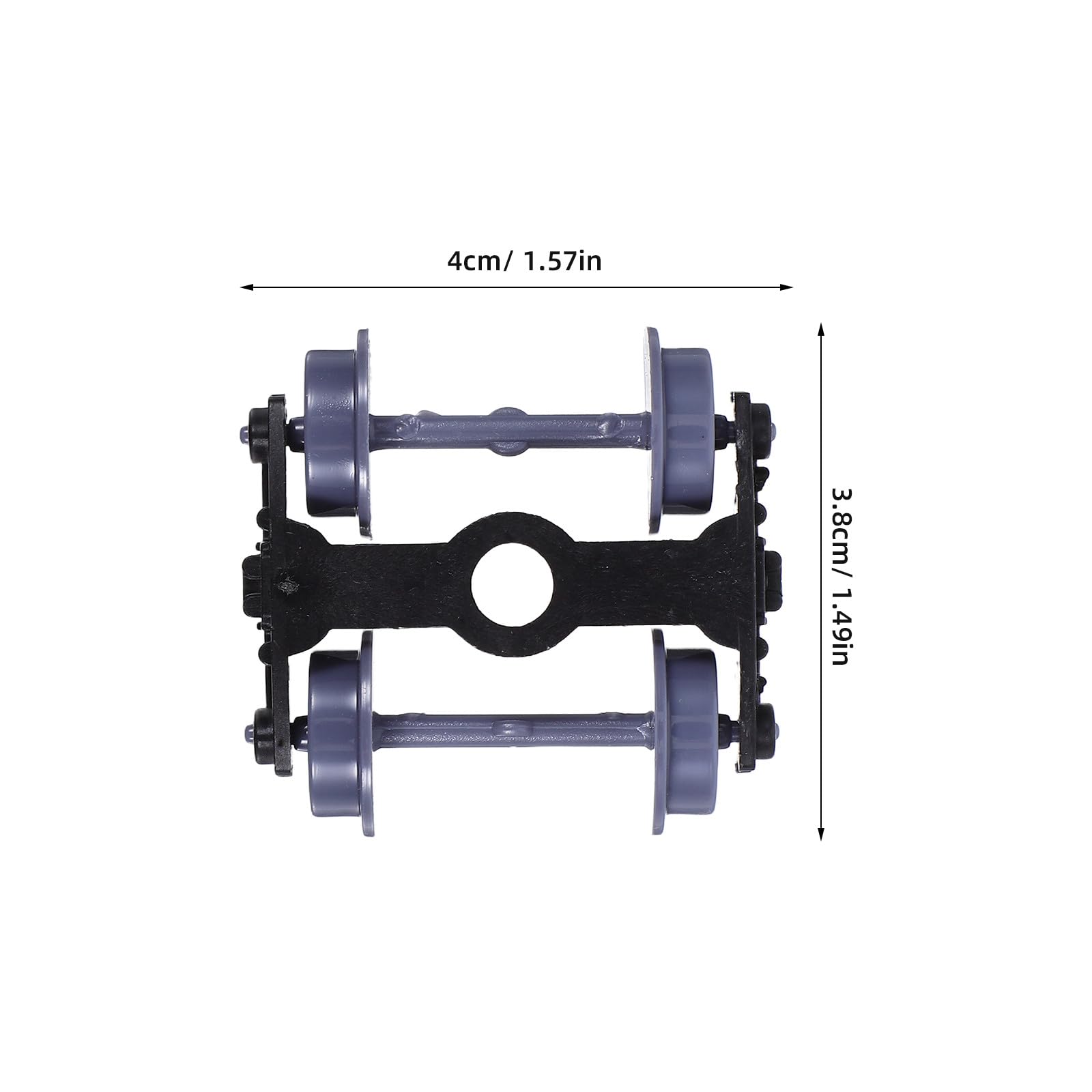 Toyvian 1/75 Scale Model Train Wheels Replacement Set including Smooth Axle Rotation Lightweight Railway Accessories for Model Train Diy and Craft Projects - Image 2