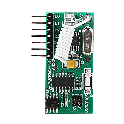 Receptor de Control inalámbrico RF de 433mhz, módulo decodificador de código de aprendizaje, placa receptora de alta sensibilidad Cover