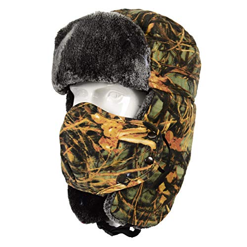 Chapeau aviateur homme coton épais anti-froid pour chasse et ski