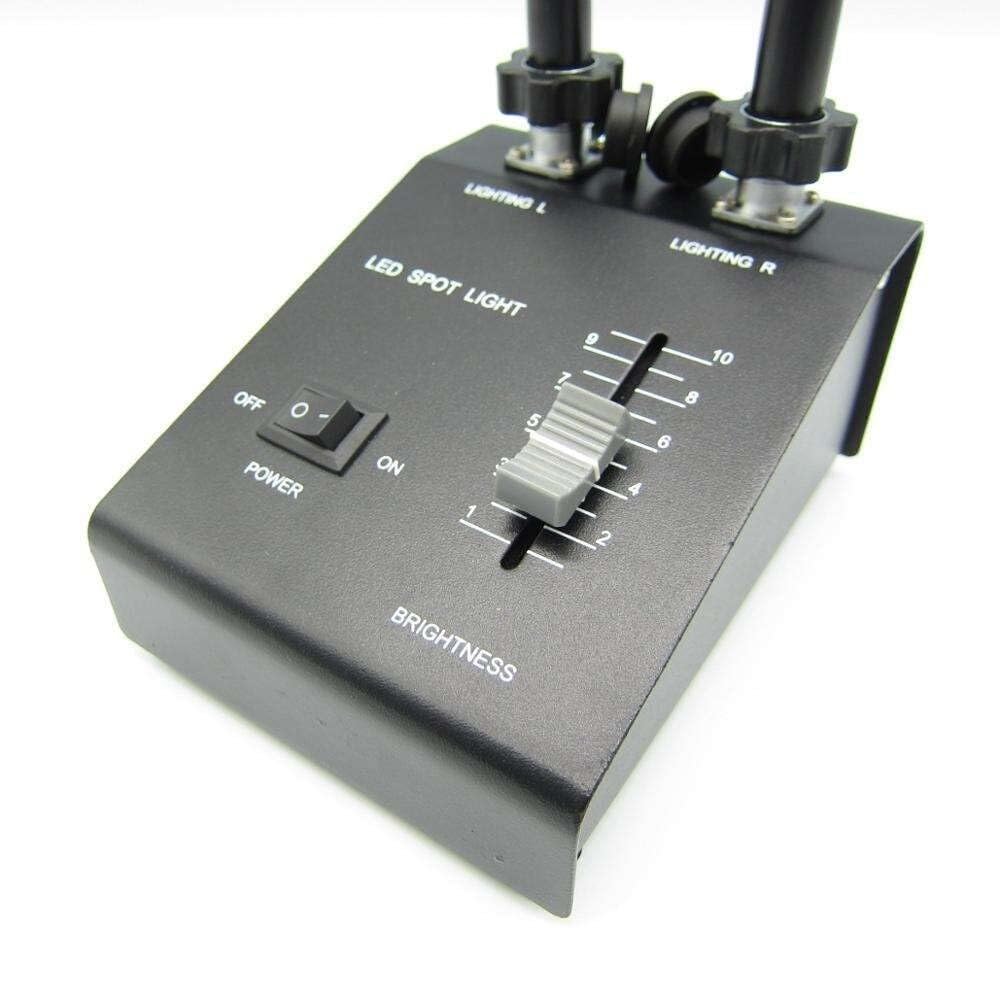 Accesorios para microscopio Digital de Mano - Luz LED Doble con Cuello de Cisne de 6 vatios para microscopio Estereo, iluminador de microscopio, luz puntual, Accesorios para microscopio