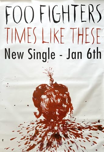 Affiche Foo Fighter Times Like These original promo poster 100x150 cm pour fan de rock