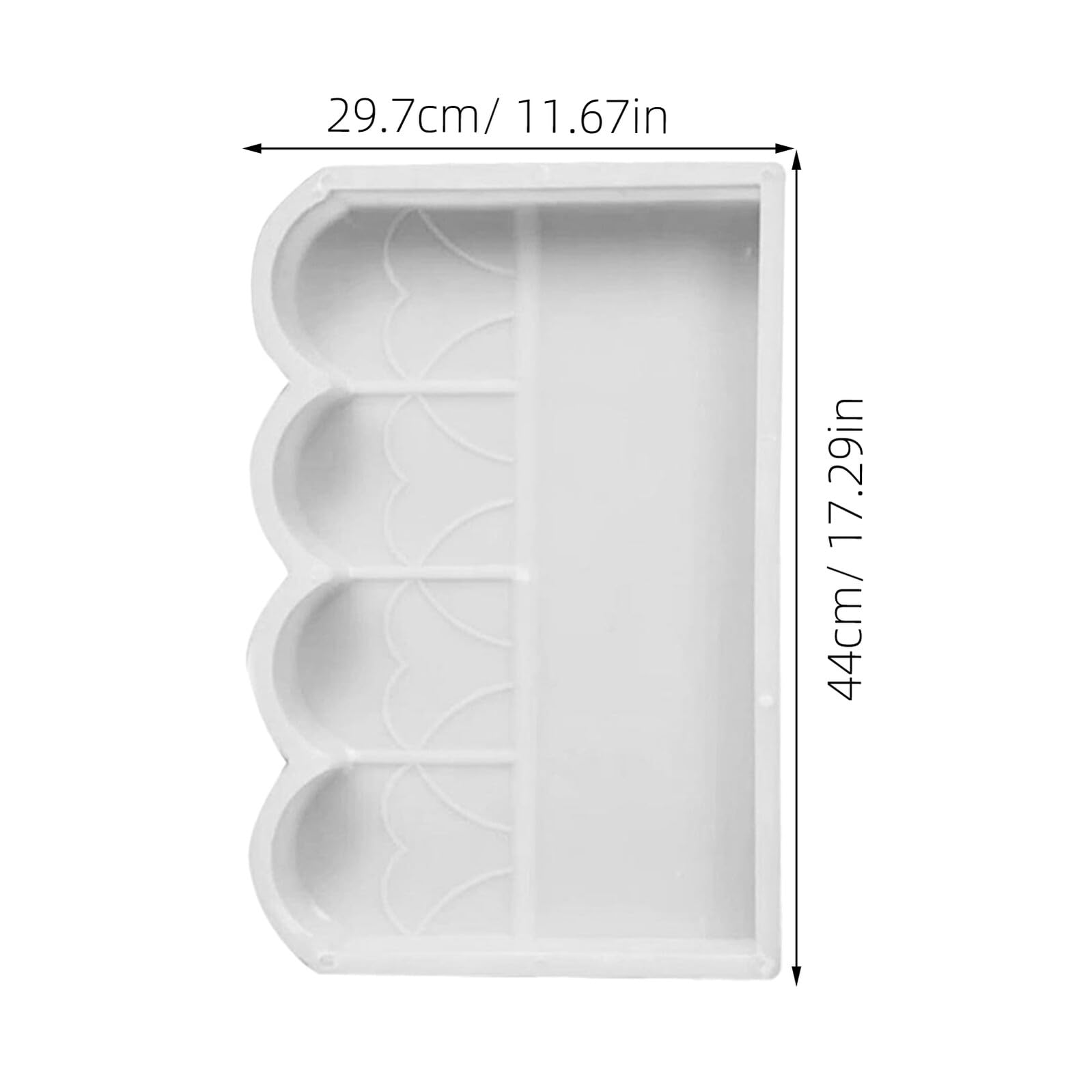 Molde de Valla para Jardín de Plástico Blanco Reutilizable para Moldear Cercas y Barandillas en Patios y Bordillos Diseño Creativo y Práctico