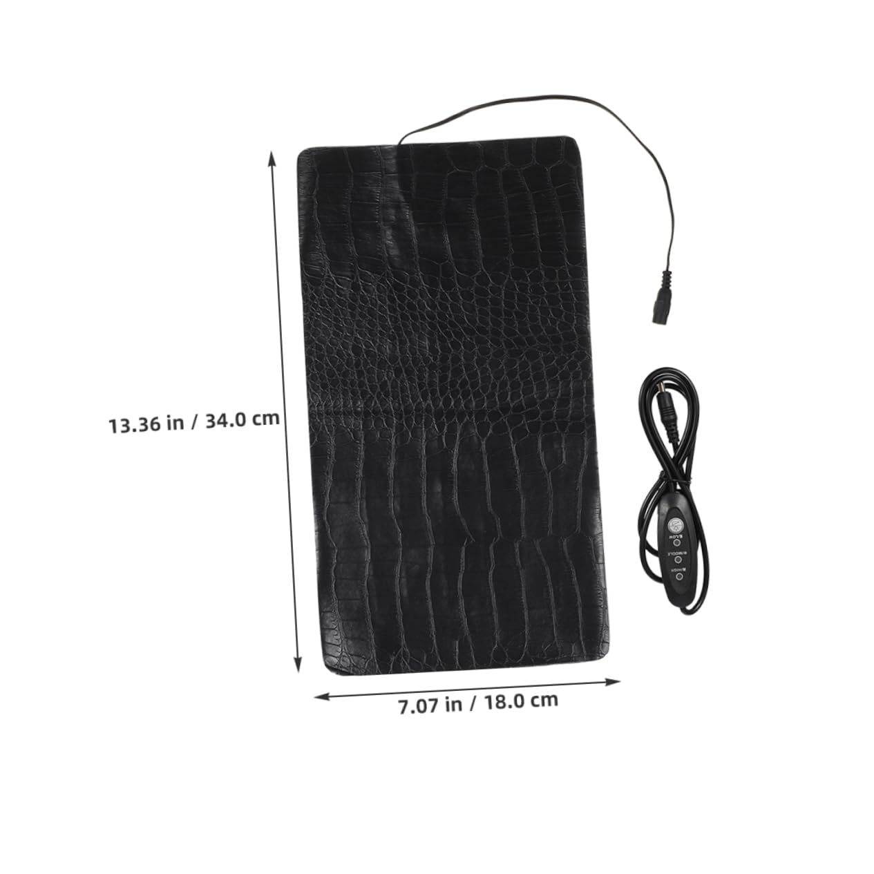 Kisangel 2pcs USB Powered Pet Heating Pad Hermit Crab Heater Heat Mat 3 Mode Adjustable Temperature Heated Cushion for Cats Dogs Reptiles for Home Office