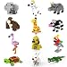 Jellydog Toy Mini Building Blocks Animals, 12 in 1 Stem Toys Building Sets,Party Favors for Kids, Assorted Mini Animals Building Blocks Sets for Goodie Bags, Prize，Cake Topper