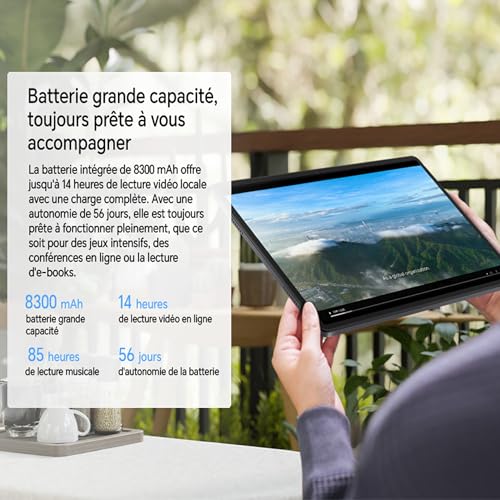 HONOR Pad X8a Tablette Tactile 11 Pouces Android 14+Bluetooth WiFi 4 Go Tablette with 4 Haut parleurs 90Hz Eye Protection Screen 8300mAh Space Gray - vue 5