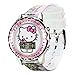 Sanrio Hello Kitty Kids LCD Watch – Pink Cityscape Strap, Metallic Case, Iridescent Bezel, Digital Display, Adorable Printed Dial, Adjustable Fit, Perfect for Girls – Fits Wrists 5.5” to 8