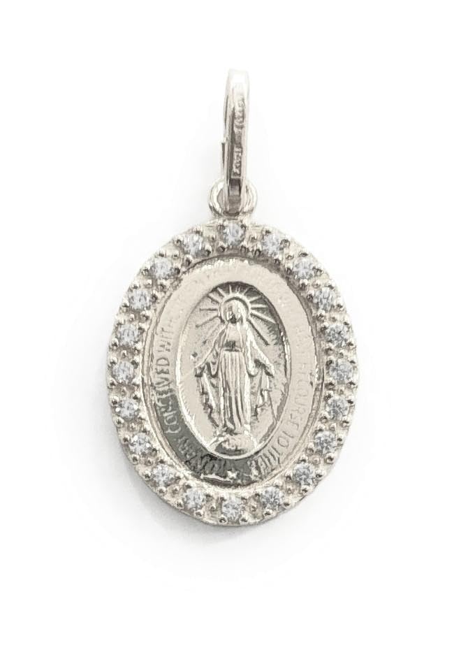 Médaille miracle argent Ztas 16 mm : Bijou hypoallergénique de haute résistance