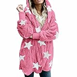 ✿✿✿Stil: Damen Kapuzenpullover, Hoodie Kapuzenjacke Sweatjacke Lang Mantel. Warm, weich, lässig, langlebig und elegant. Der mittellange Mantel hält Sie im kalten Winter warm und ist die beste Wahl für warme Damenmäntel!