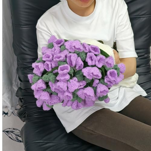 SoffMoiis Crochet Flowers Bouquet Blanket,...