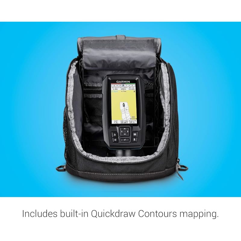 Fotocamera per la Pesca Subacquea Pacchetto Pesca sul Ghiaccio, Include ecoscandaglio Portatile e trasduttore Dual Beam-If