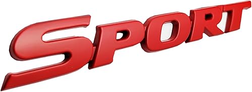 Miniatura 3 de OnlyYou.X - Emblema deportivo 3D para autos universales, 1 pieza de metal rojo de 6.3 pulgadas de largo