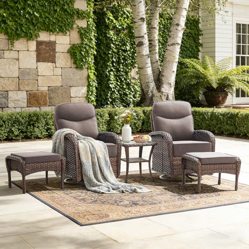 Luxury High Back Swivel Rocker Set