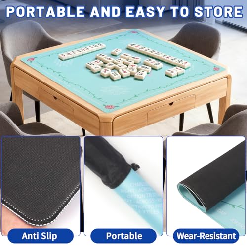 Linoows Mahjong Mat with Noise Reduction 31.5x31.5 Inch - image 6