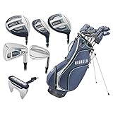 Wilson Women Magnolia Full Set RH 11 Clubs + 1 Stand Bag Navy/Aqua Tall