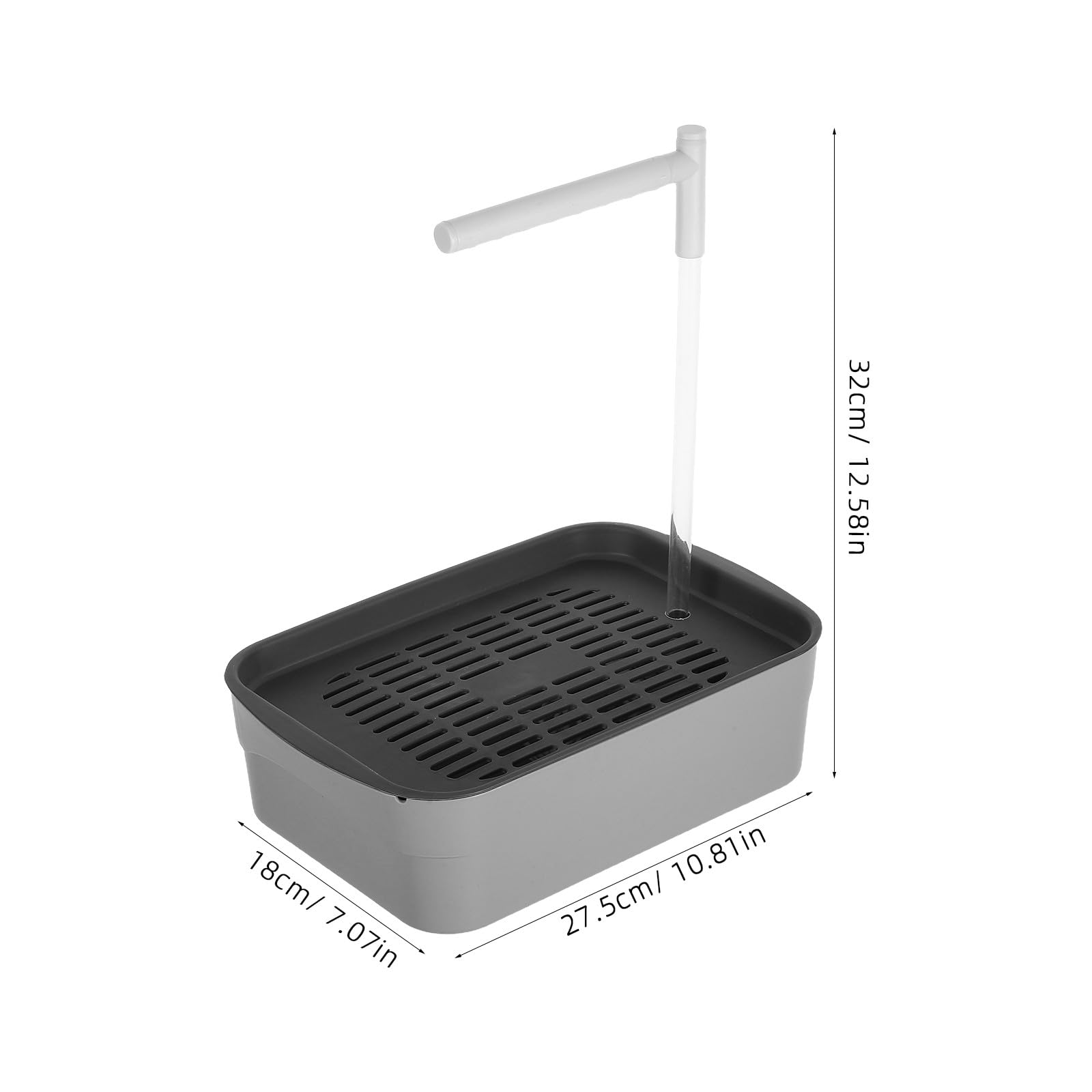 Cabilock Bañera Automática Cuenco con Ducha y Circulación de Agua Material Abs para Periquitos y para Pájaros para Jaula de Aves